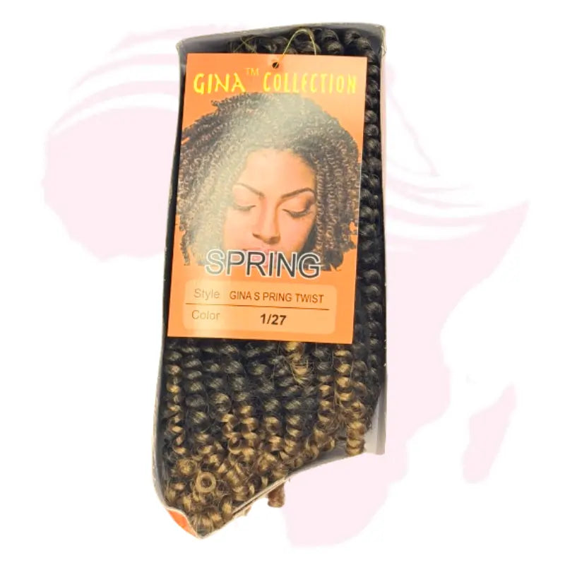 Gina Collection Spring Twist Crochet Braiding Hair – Soft Natural Curls | Lightweight Protective Style