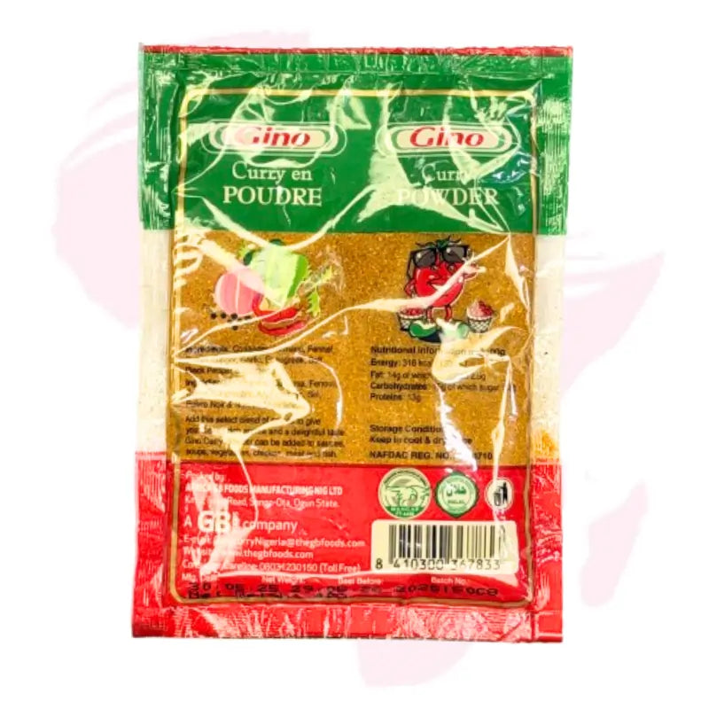 Gino Curry Powder – Premium Aromatic Spice Blend for Authentic Flavor in Stews, Soups & Meat Dishes