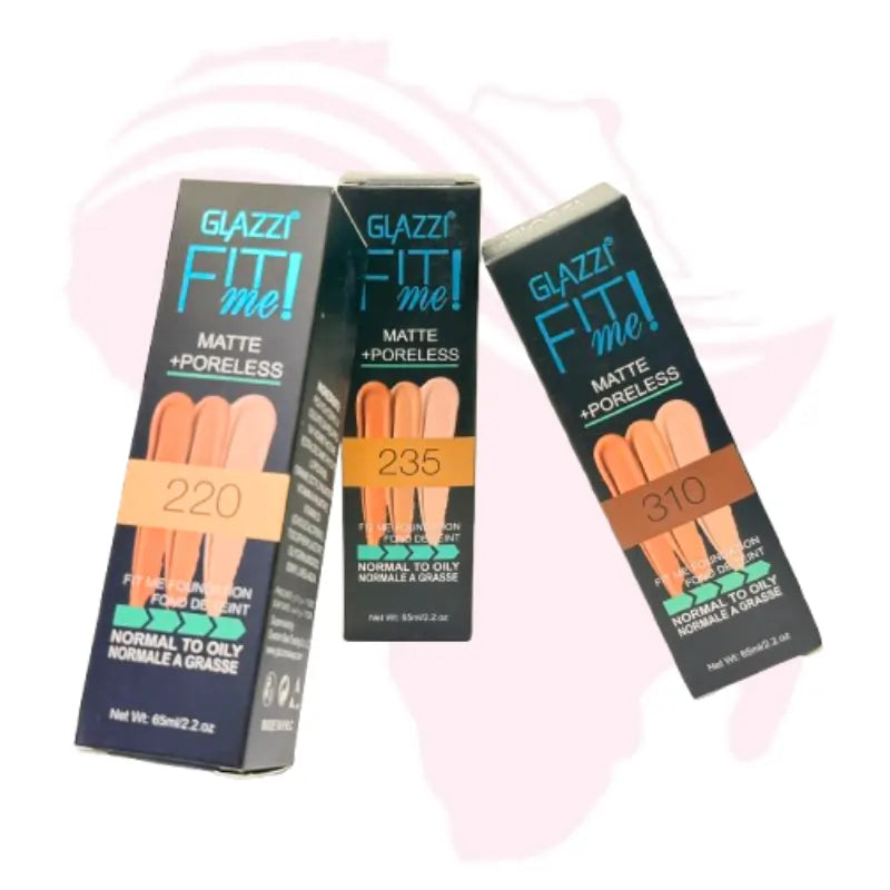 GLAZZI Fit Me! Matte + Poreless Foundation – Oil Control, Smooth Finish | For Normal to Oily Skin