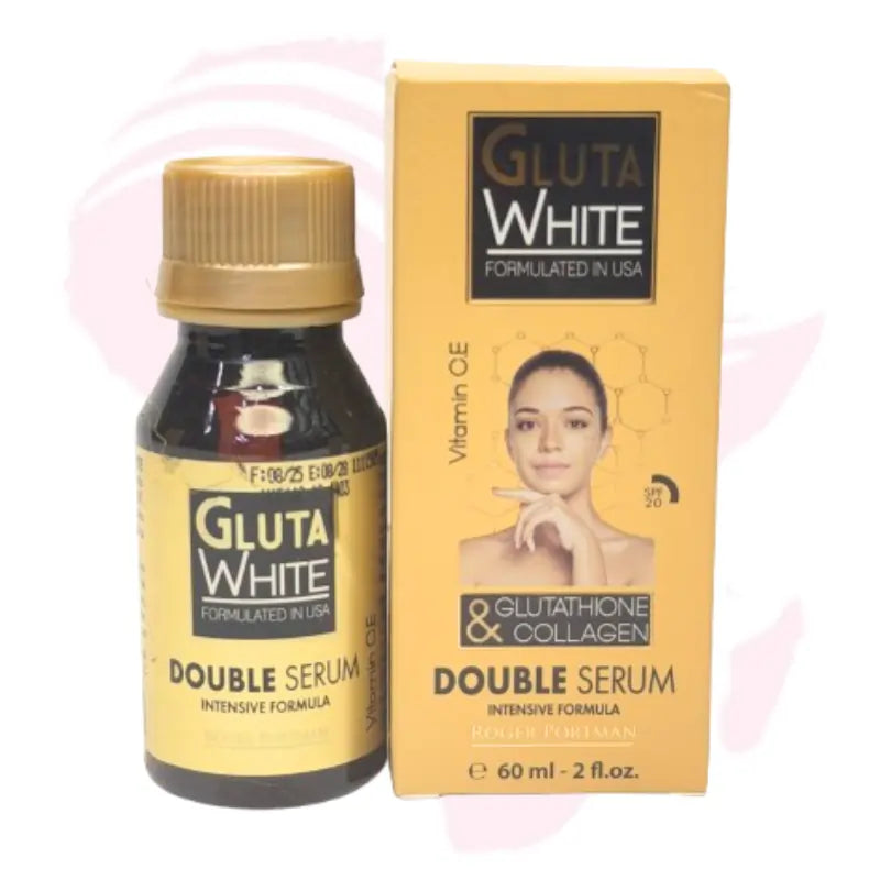 Gluta White Roger Portman Double Serum – Intensive Brightening & Repair Formula with SPF 20 (60ml)