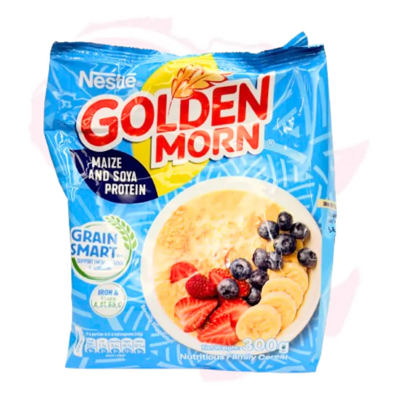 Nestlé Golden Morn Maize and Soya Protein Cereal (300g) – Nutritious Family Breakfast with Grainsmart™