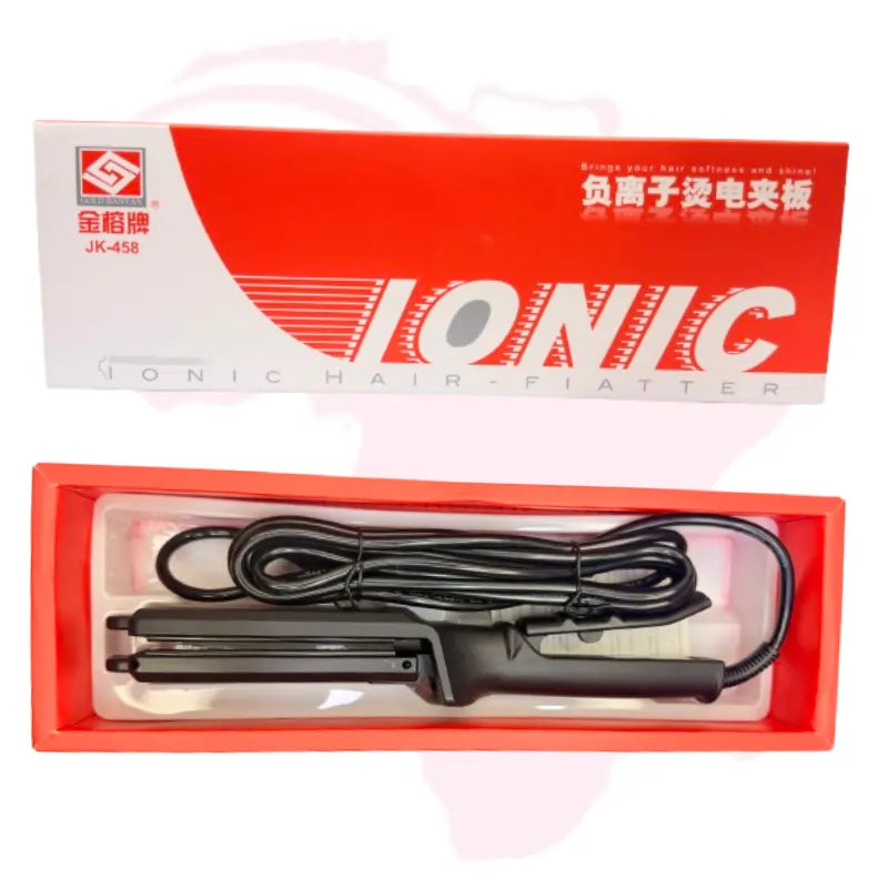 Professional Ionic Hair Straightener Flat Iron – Fast Heating & Smooth Finish | Model JK-458