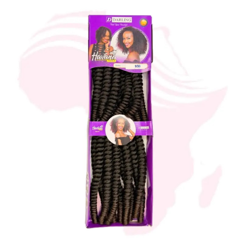 Darling Havana Curl Crochet Braiding Hair – Soft & Natural Twist Curls | Lightweight & Long-Lasting