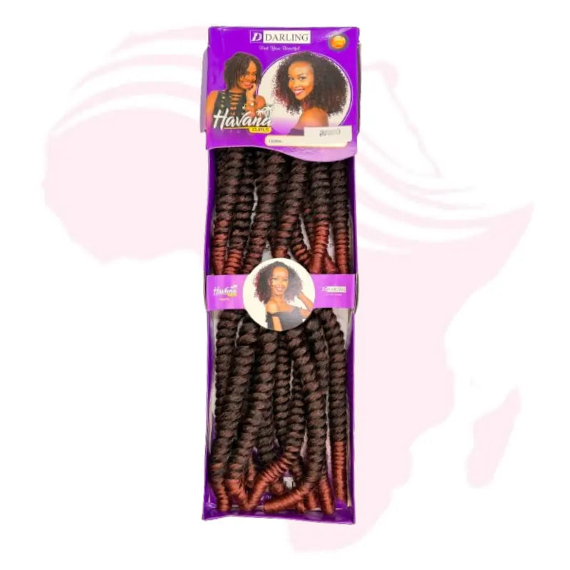 Darling Havana Curl Crochet Braiding Hair – Soft & Natural Twist Curls | Lightweight & Long-Lasting