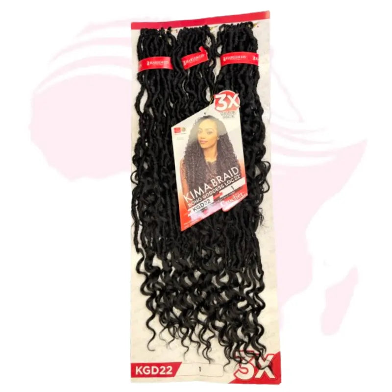 Kima Braid Boho Goddess Locs Crochet Hair – 3X Value Pack