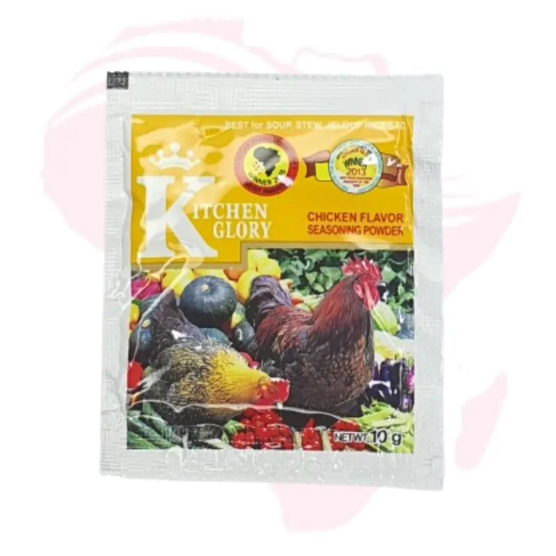 Kitchen Glory Chicken Flavor Seasoning Powder – Rich Chicken Taste for Soups, Stews & Rice Dishes (10g / 100g)