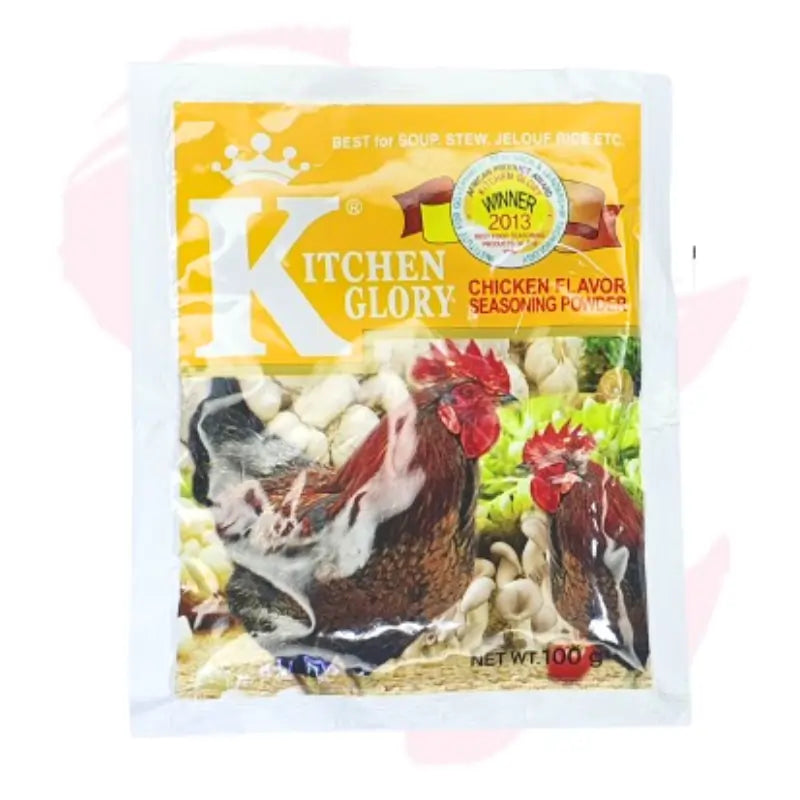 Kitchen Glory Chicken Flavor Seasoning Powder – Rich Chicken Taste for Soups, Stews & Rice Dishes (10g / 100g)