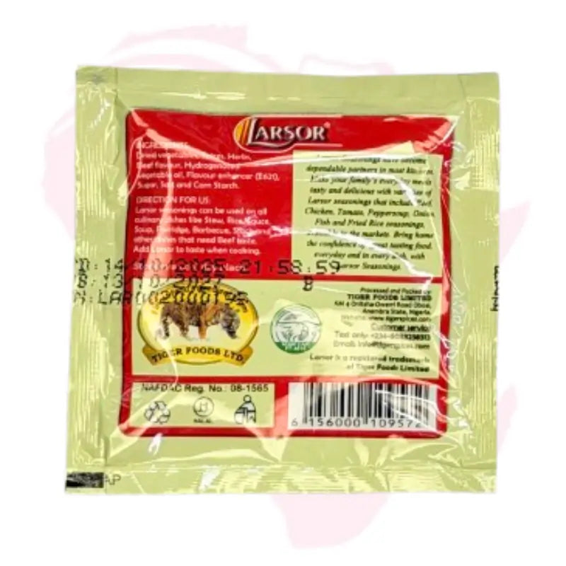 Larsor Beef Seasoning – 10g Savory Flavor Enhancer for Authentic African Soups, Stews & Marinades
