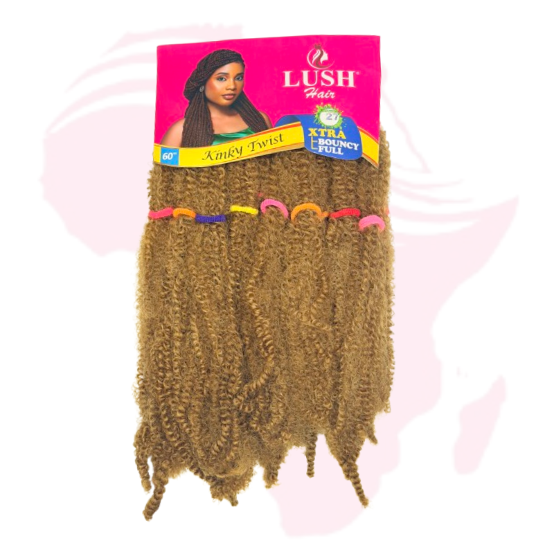 Lush Hair Kinky Twist – Extra Bouncy & Full, 60 Inch Synthetic Hair Extension