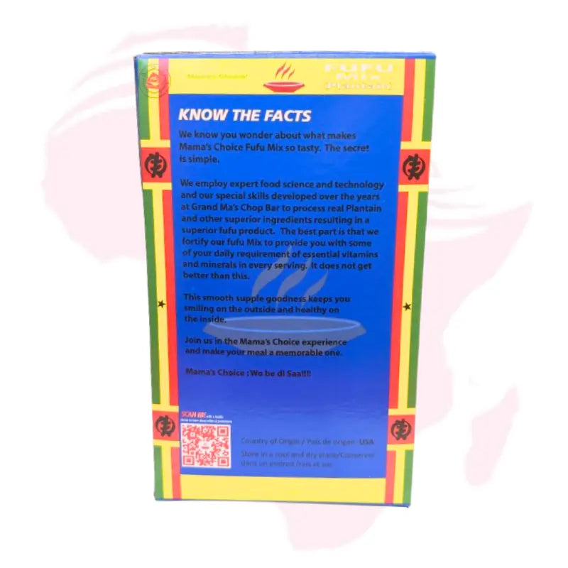 Mama’s Choice Fufu Mix (Plantain) – Gluten Free African Swallow | Smooth & Easy to Prepare