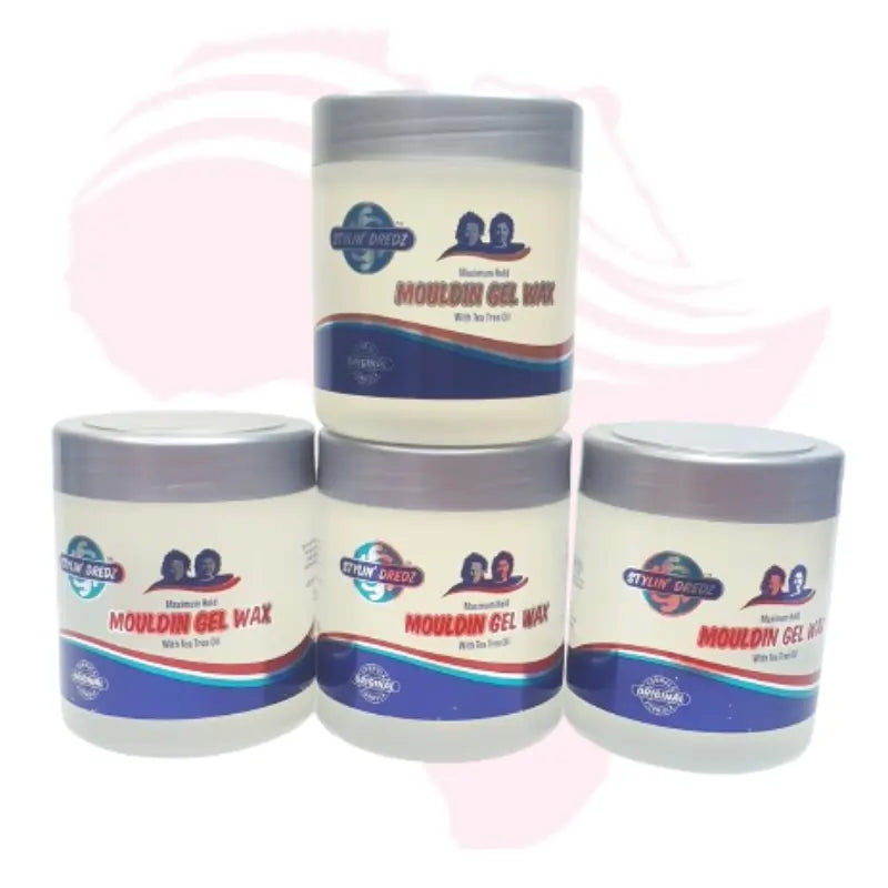 Stylin’ Dredz Mouldin’ Gel Wax Maximum Hold – Lock & Twist Gel for Dreadlocks and Natural Hair