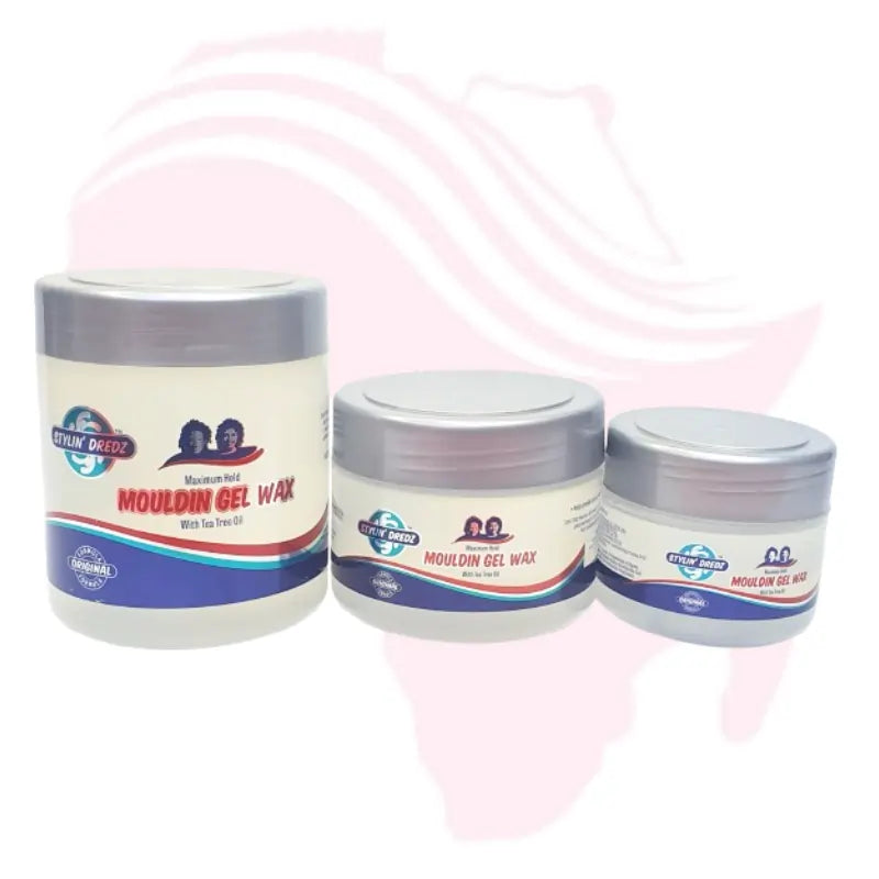 Stylin’ Dredz Mouldin’ Gel Wax Maximum Hold – Lock & Twist Gel for Dreadlocks and Natural Hair