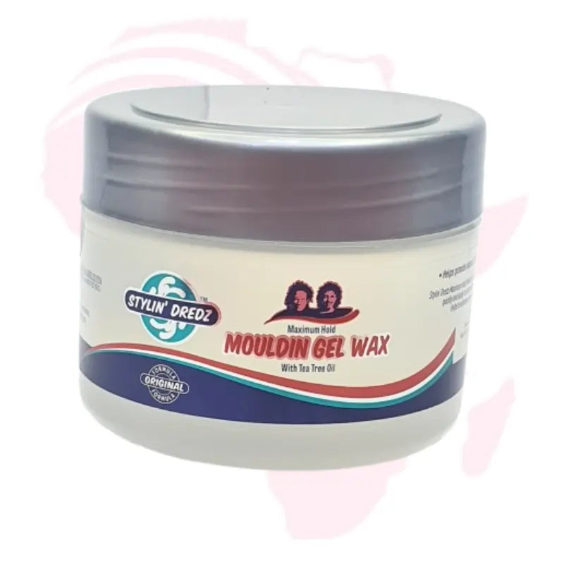 Stylin’ Dredz Mouldin’ Gel Wax Maximum Hold – Lock & Twist Gel for Dreadlocks and Natural Hair
