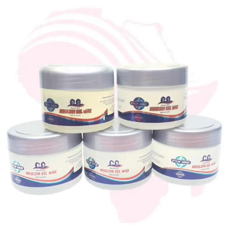 Stylin’ Dredz Mouldin’ Gel Wax Maximum Hold – Lock & Twist Gel for Dreadlocks and Natural Hair