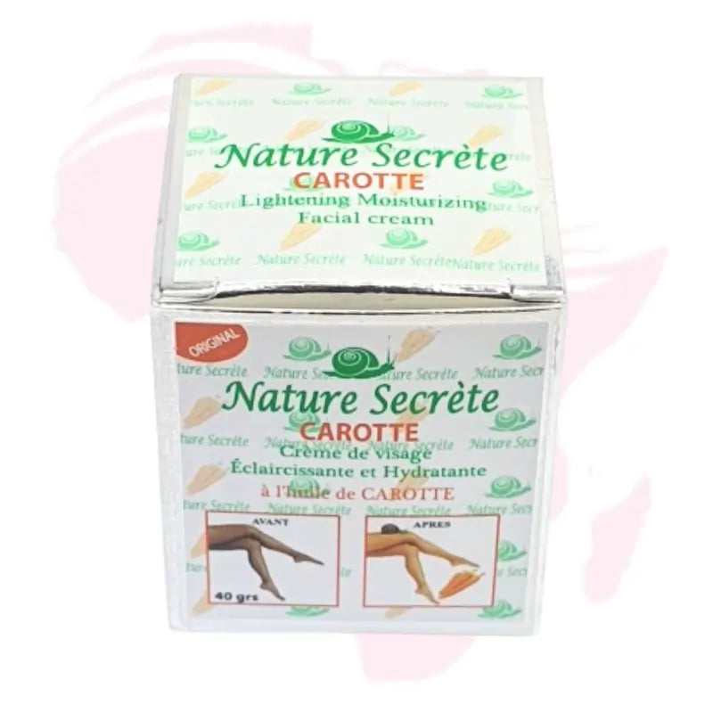 Nature Secrète Carrot Lightening & Moisturizing Face Cream with Snail Slime & Ginseng – 40g