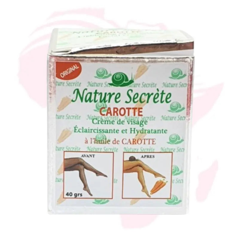 Nature Secrète Carrot Lightening & Moisturizing Face Cream with Snail Slime & Ginseng – 40g