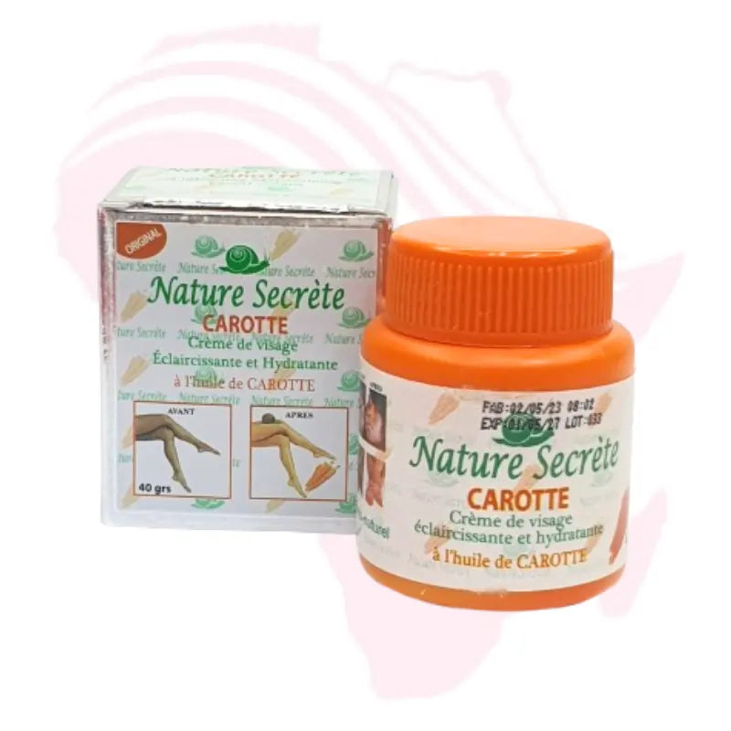 Nature Secrète Carrot Lightening & Moisturizing Face Cream with Snail Slime & Ginseng – 40g