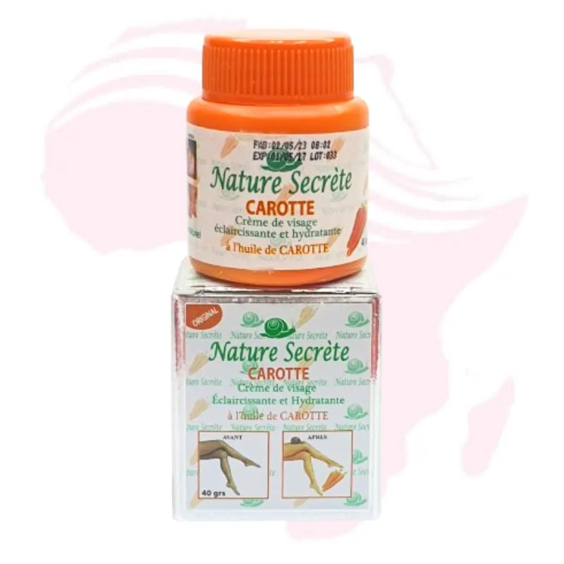 Nature Secrète Carrot Lightening & Moisturizing Face Cream with Snail Slime & Ginseng – 40g