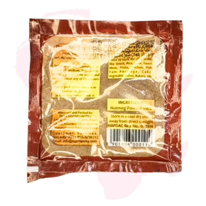 Tiger Nutmeg Powder – 100% Natural Ground Spice for Baking, Rice, Stews & Porridge