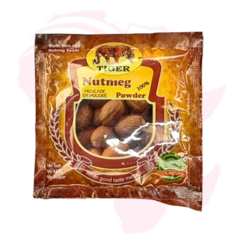 Tiger Nutmeg Powder – 100% Natural Ground Spice for Baking, Rice, Stews & Porridge