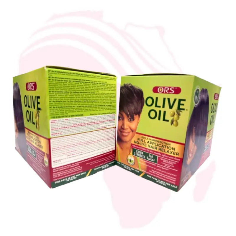 ORS Olive Oil No-Lye Hair Relaxer – Full Application, Extra Strength with Built-In Protection