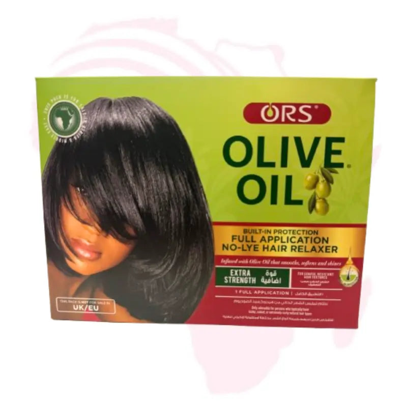 ORS Olive Oil No-Lye Hair Relaxer – Full Application, Extra Strength with Built-In Protection