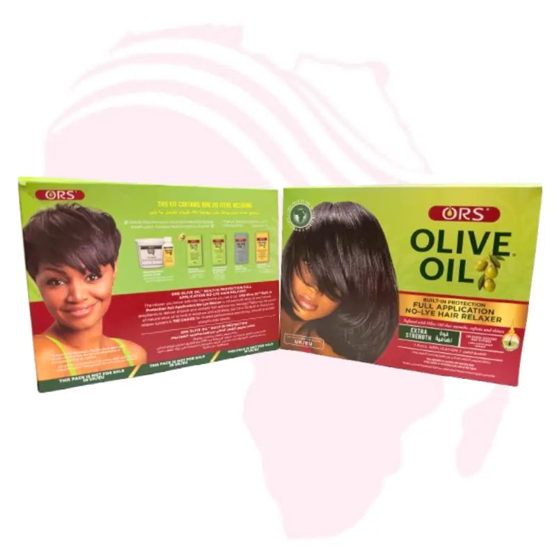 ORS Olive Oil No-Lye Hair Relaxer – Full Application, Extra Strength with Built-In Protection
