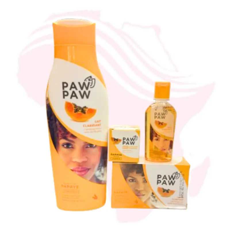 PAW PAW Papaya Extract 4-Piece Skin Clarifying & Brightening Set – Complete Vitamin E Infused Routine