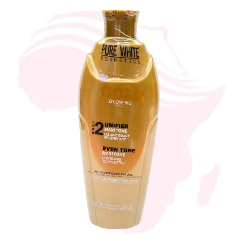 Pure White Gold Glowing Maxi Tone Body Lotion – Lightening & Rejuvenating Effect with 6 Precious Plant Oils (400ml)