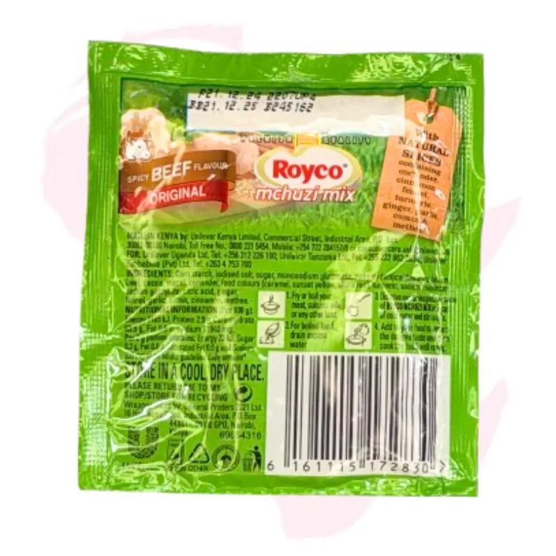 Royco Mchuzi Mix Spicy Beef Flavour (8g) – Original Powdered Seasoning with Natural Spices