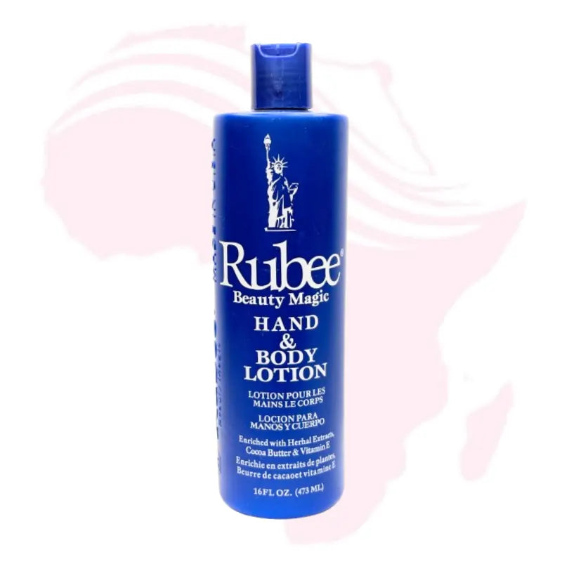 Rubee Beauty Magic Hand & Body Lotion (16 fl. oz.) – Rich Moisturizer with Cocoa Butter, Vitamin E & Herbal Extracts