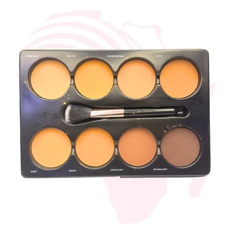 Sacha Matte 8 Colors Contour Palette – Professional Face Contour & Highlight Kit