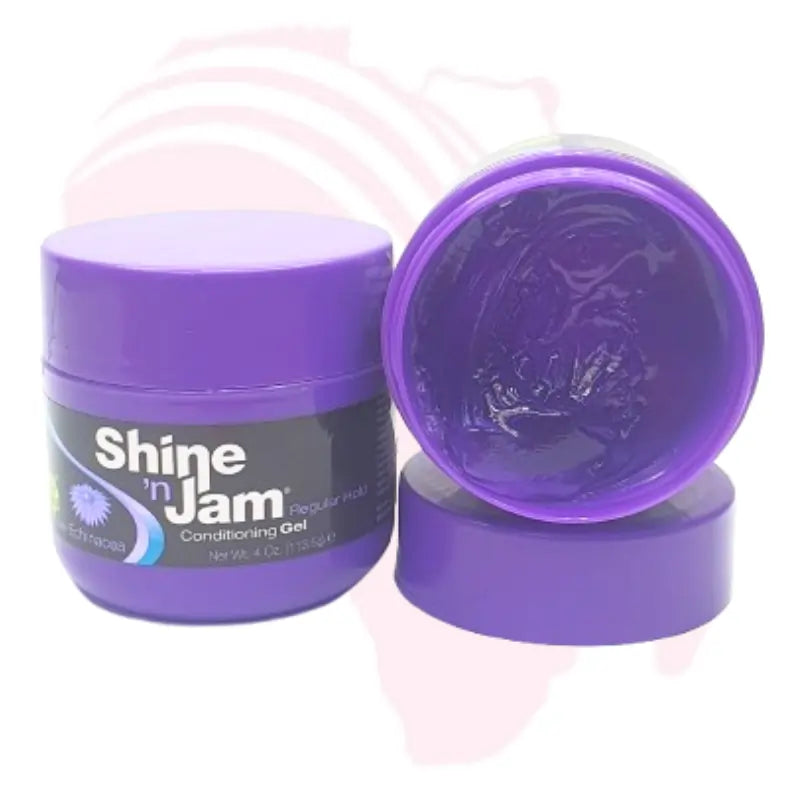 Shine 'n Jam Regular Hold Conditioning Gel – Smooth & Shiny Styling Gel for Natural and Relaxed Hair (120ml / 4oz)