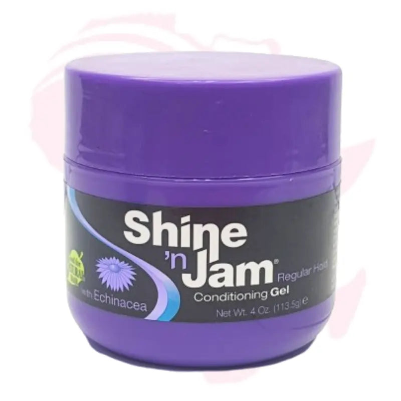 Shine 'n Jam Regular Hold Conditioning Gel – Smooth & Shiny Styling Gel for Natural and Relaxed Hair (120ml / 4oz)