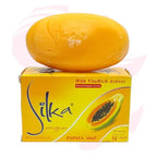 Silka Papaya Herbal Whitening Soap with VitaRich Actives – Brightening & Smoothing Skin Bar, 135g