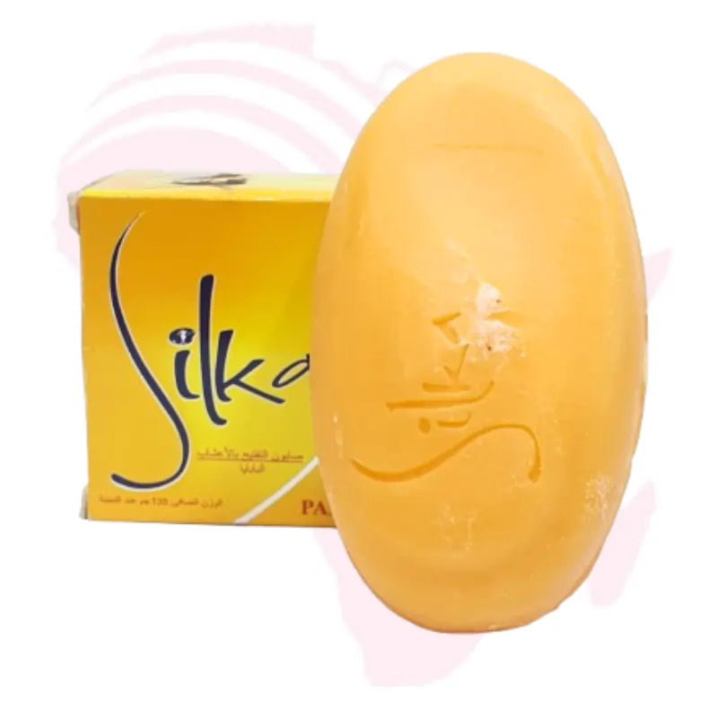 Silka Papaya Herbal Whitening Soap with VitaRich Actives – Brightening & Smoothing Skin Bar, 135g