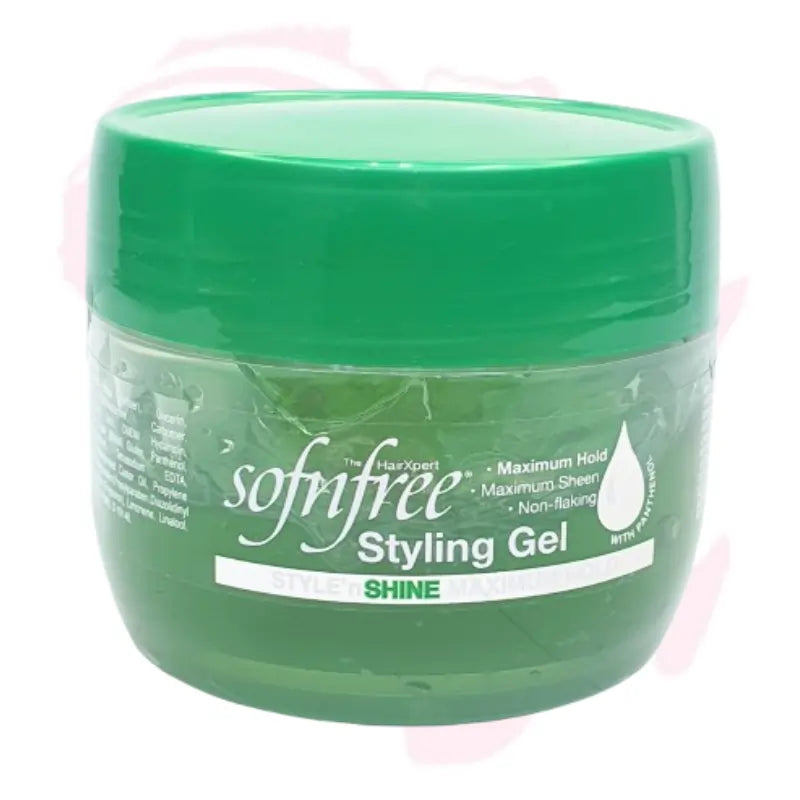 Sofn’Free Crème Relaxer with Aloe Vera (Super Coarse Hair, 450ml + 60ml Oil-Free Moisture) & Sofn’Free Style’n Shine Maximum Hold Gel – Hair Relaxer & Styling Gel Duo