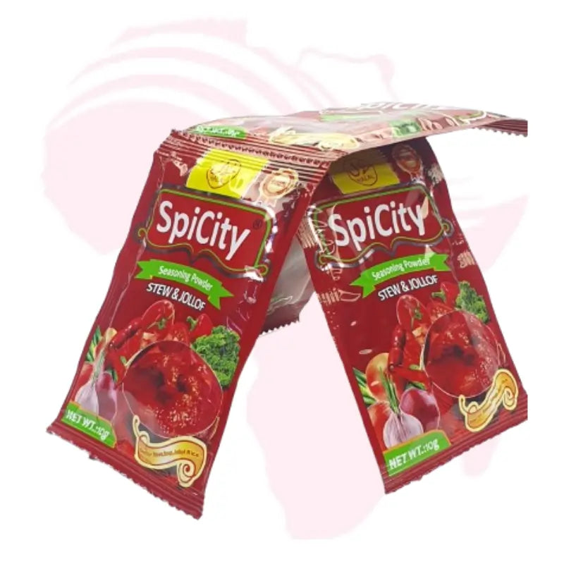 Spicity Seasoning Powder for Stew & Jollof – 10g & 100g | Rich Tomato & Chicken Flavour Bouillon for Cooking