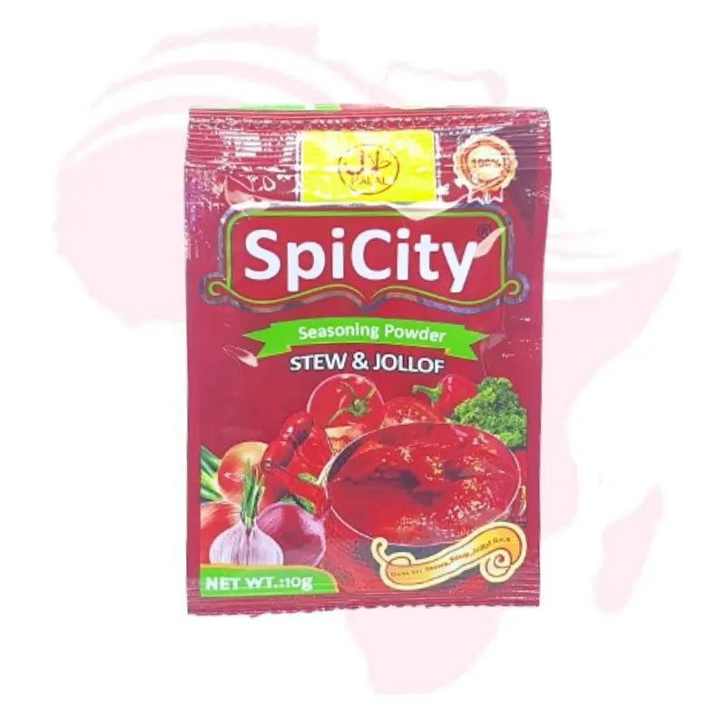 Spicity Seasoning Powder for Stew & Jollof – 10g & 100g | Rich Tomato & Chicken Flavour Bouillon for Cooking