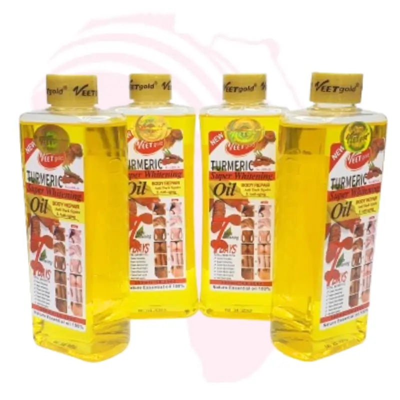 Veet Gold Whitening Body Oil – Turmeric, Vitamin C, Carrot & Papaya Variants for Glowing Skin