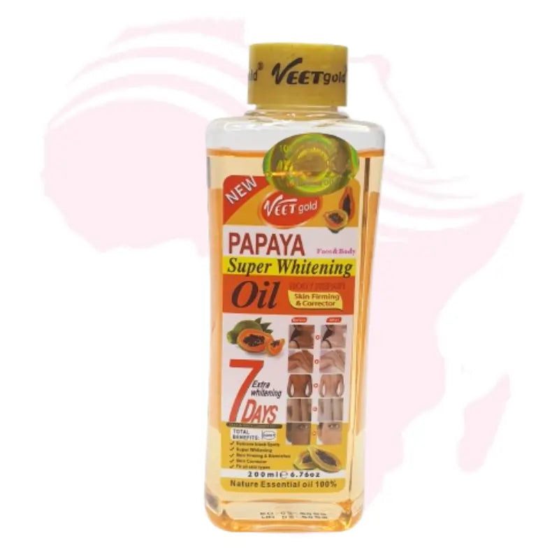 Veet Gold Whitening Body Oil – Turmeric, Vitamin C, Carrot & Papaya Variants for Glowing Skin