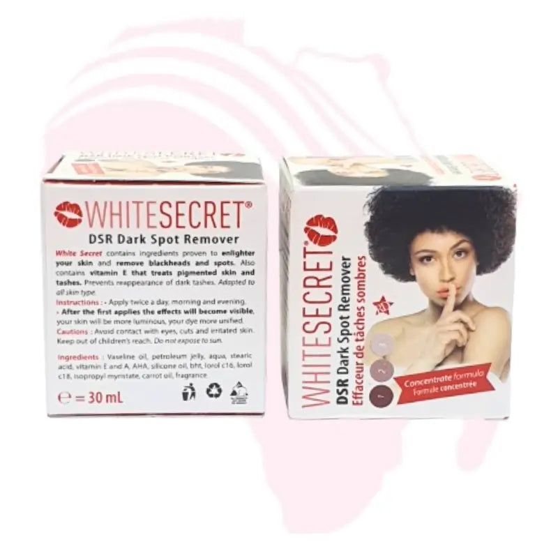 White Secret DSR Dark Spot Remover Cream with Vitamin E & A – 30ml | Brightening & Anti-Blemish Formula