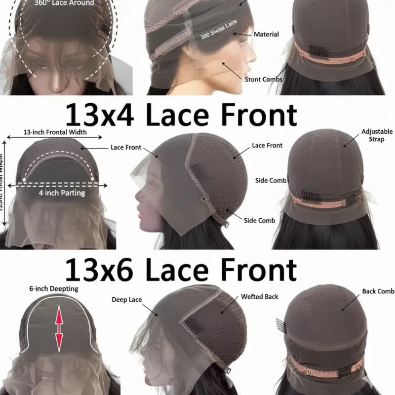 Front Lace Wig for Women – 100% Vietnamese Human Hair Lace Front Wig (Available in Multiple Inches)